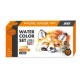 Watercolor Set of 90 colors Solid Pigment Paints 50 Basic Colors 36 Shimmer/Metallic Colors 4 Neon Colors 1 x Water Brush 1x Portable Aluminum Case